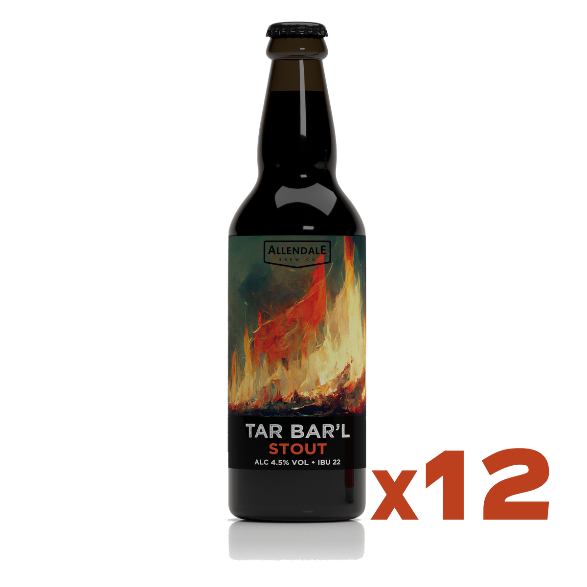 Case of 12 x 500ml Tar Bar'l 4.5 Allendale Brewery