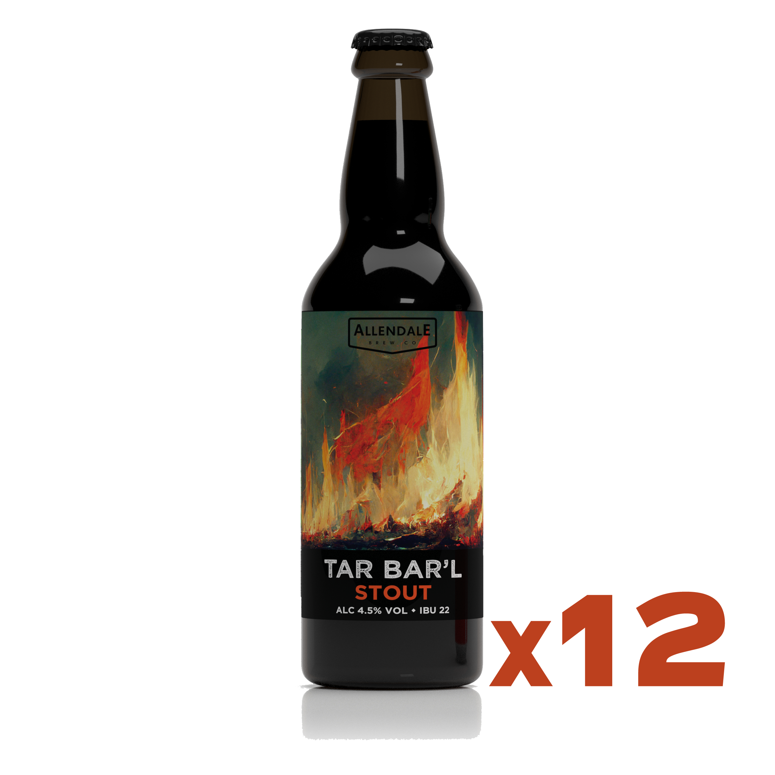 Tar Bar'l 4.5% Case of 12 x 500ml – Allendale Brewery